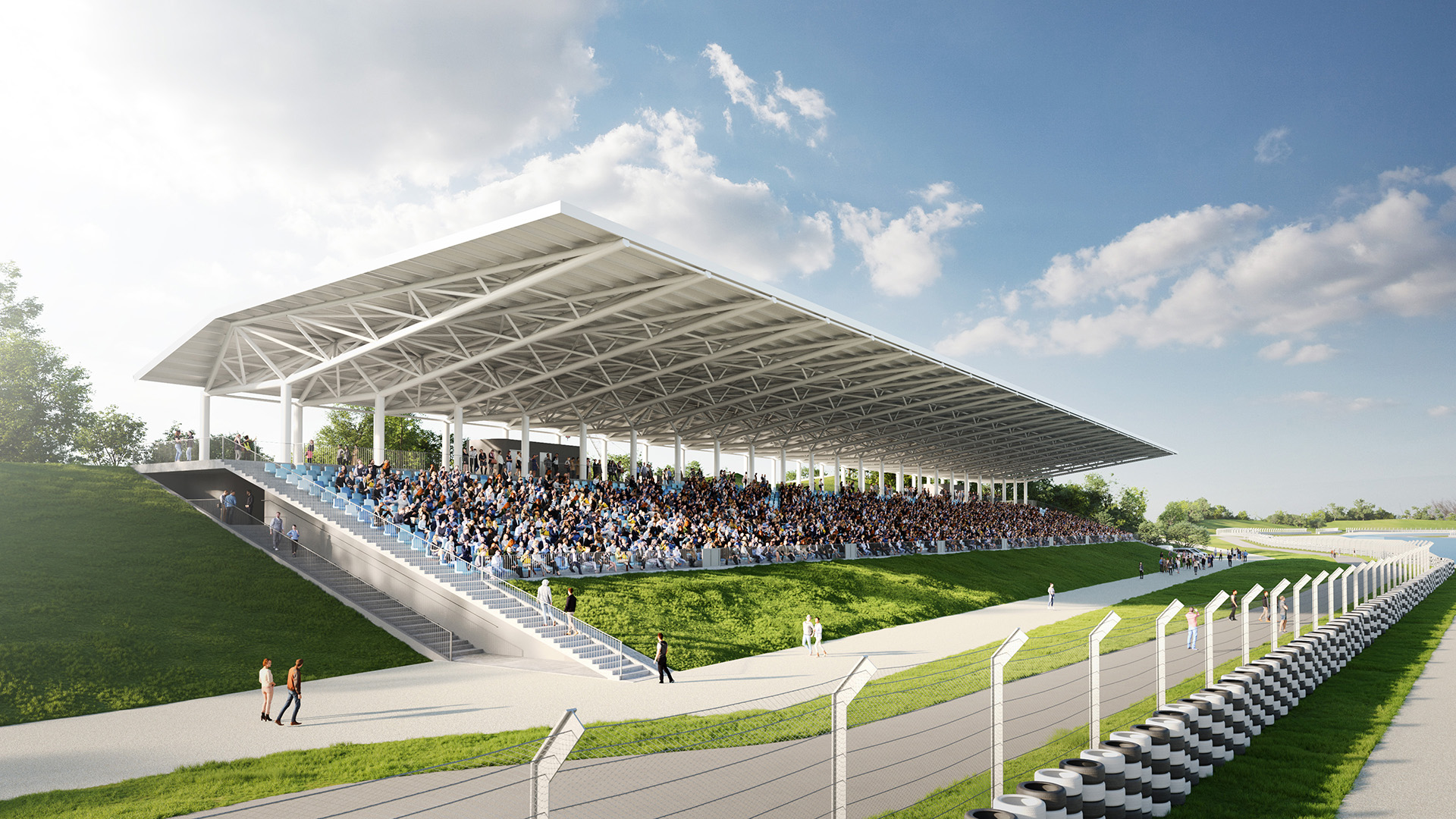 Hajdúnánási MotoGP versenypálya és sportkomplexum fő lelátója