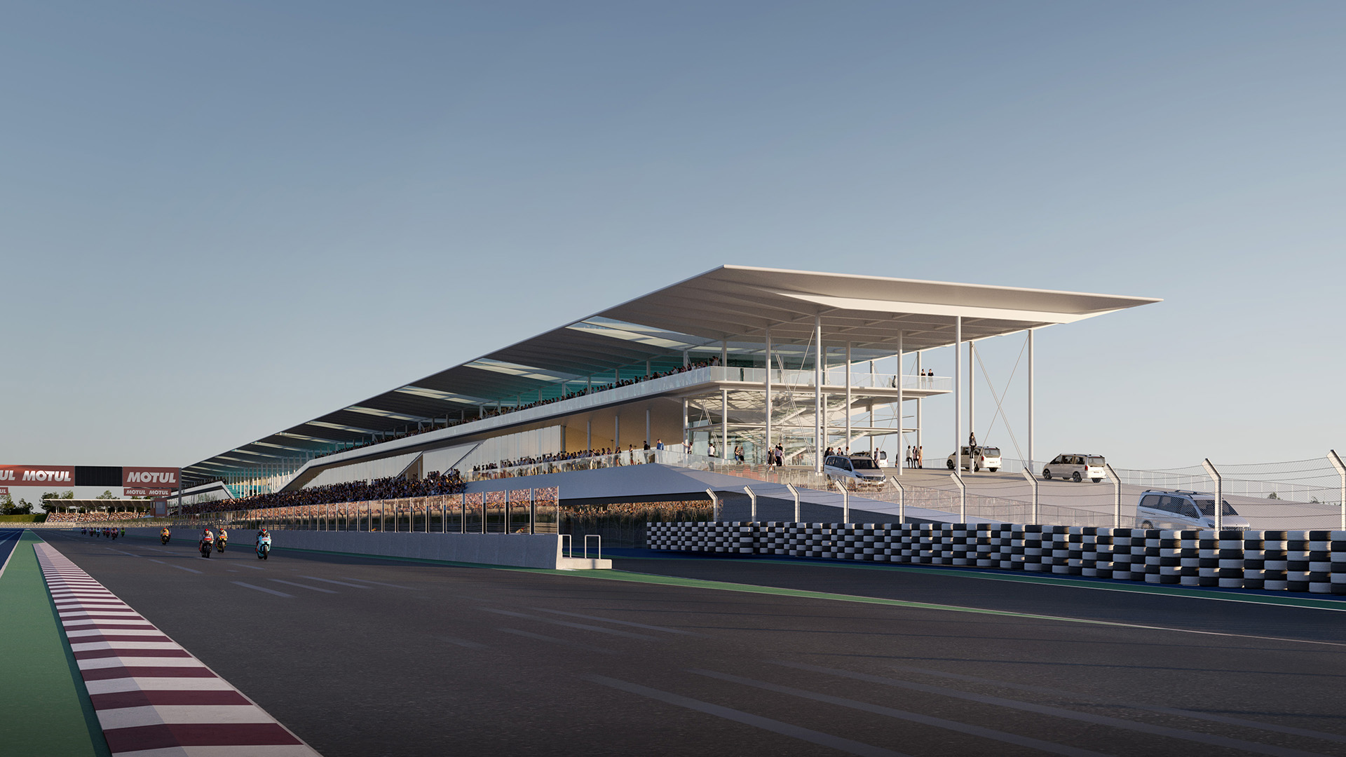 Hajdúnánási MotoGP versenypálya és sportkomplexum pit épülete